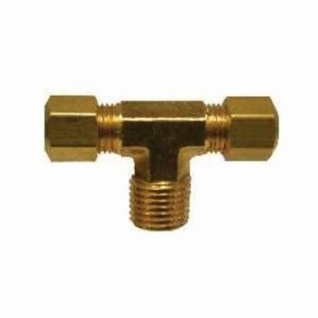 Midland Industries Branch Tee, Tee, 38 x 38 x 12 Nominal, Compression x Compression x MNPTF, 200 psi, 65 to 250 18298